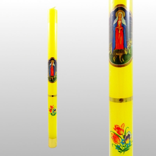 GROMNICA ŻÓŁTA - NAKLEJKA WILK ( 40,6 x 2,8 CM )