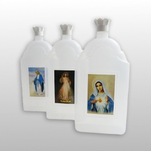 BUTELKA DUŻA PLASTIKOWA NA WODĘ ŚWIĘCONĄ