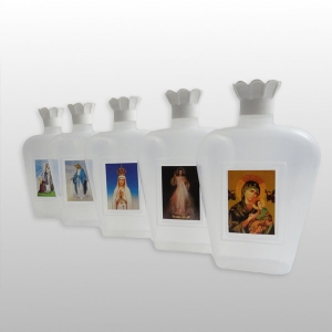 BUTELKA MAŁA PLASTIKOWA NA WODĘ ŚWIĘCONĄ