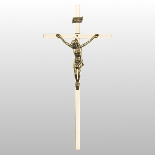 KRZYŻ WISZĄCY TRADYCYJNY MOSIĄDZ 18CM