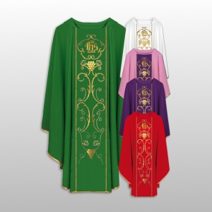 ORNAT HAFTOWANY GŁADKI CZERWONY (9488)