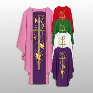 ORNAT HAFTOWANY GŁADKI CZERWONY (9625)