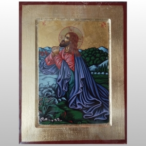 IKONA JEZUS, MODLITWA W OGRÓJCU 14x18 CM