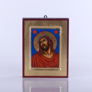 IKONA JEZUS W KORONIE CIERNIOWEJ, 14x18 CM