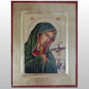 IKONA MB BOLESNA POD KRZYŻEM, 17x22 CM