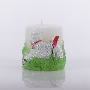 ŚWIECA WIELKANOCNA BARANEK - ŚWIATŁOWÓD 9,5 CM