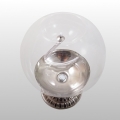 LAMPA OLIWNA KULA SZKLANA PRZEŹROCZYSTA NA STOPIE śr. 16 cm x wys. 21 cm