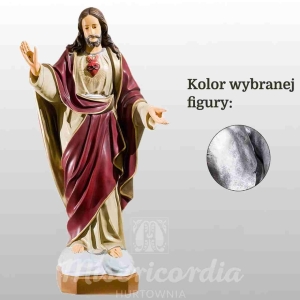 SERCE PANA JEZUSA 70CM SREBRNY (113)