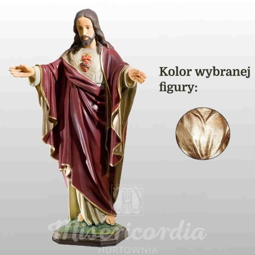 SERCE PANA JEZUSA 68CM WŁOSKIE ZŁOTO (114)