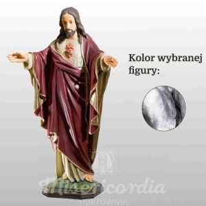 SERCE PANA JEZUSA 68CM SREBRNY (114)