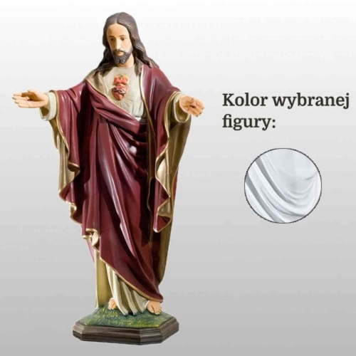 SERCE PANA JEZUSA 68CM DREWNO (114)