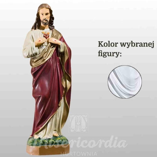 SERCE PANA JEZUSA 55CM BIAŁY (115)