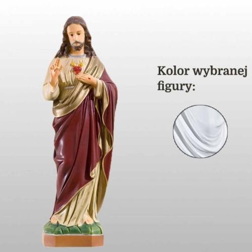 SERCE PANA JEZUSA 52CM BIAŁY (116)