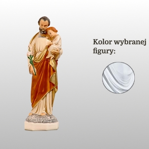 ŚW. JÓZEF OPIEKUN (Z DZIECIĄTKIEM I LILIJKĄ) 40CM BIAŁY (756)