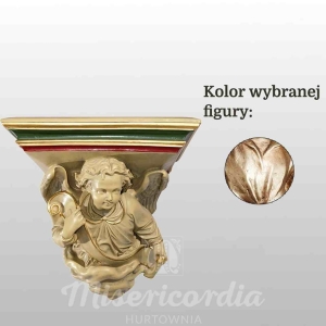 PODSTAWA PRZYŚCIENNA DO FIGUR 36x36x31CM WŁOSKIE ZŁOTO (969)