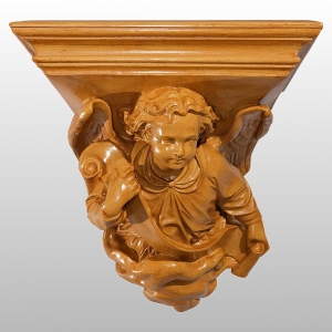 PODSTAWA PRZYŚCIENNA DO FIGUR 36x36x31CM DREWNO (969)