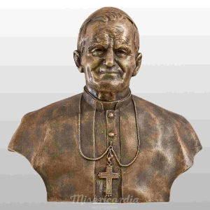 POPIERSIE OJCA ŚW. JANA PAWŁA II 60CM ZŁOTY (651)