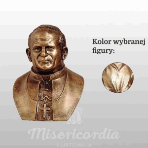 POPIERSIE OJCA ŚW. JANA PAWŁA II 17CM WŁOSKIE ZŁOTO (653)