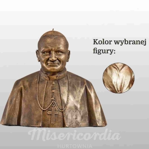 POPIERSIE OJCA ŚW. JANA PAWŁA II 40CM WŁOSKIE ZŁOTO (652)