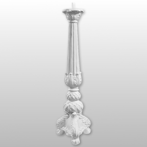 LICHTARZ ŻYWICZNY 58 CM BIAŁY (966)