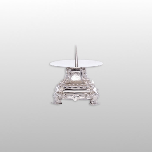 LICHTARZ MOSIĘŻNY NIKLOWANY 9 CM