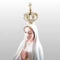 FIGURA MATKA BOŻA FATIMSKA SZKLANE OCZY 44 CM 04.1035