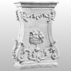 KOLUMNA ZDOBIONA 61CM BIAŁY (995)