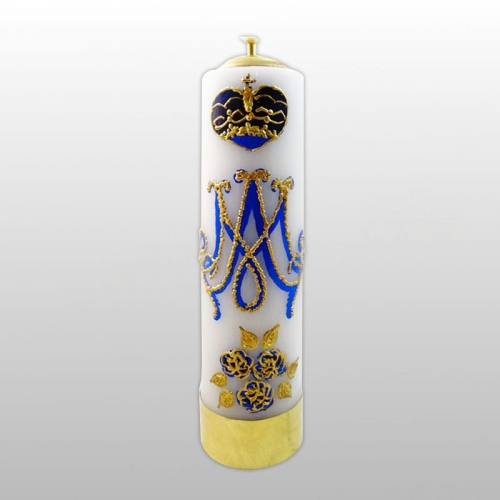 ŚWIECA OŁT.30/8 MARYJNA - "M" Z KORONĄ