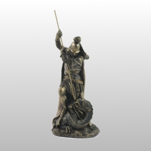 FIGURA ŚW. JERZY I SMOK 32 CM