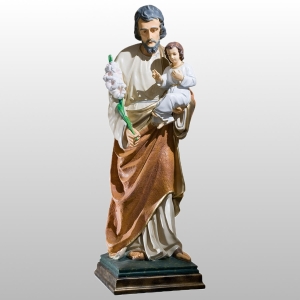 ŚW. JÓZEF OPIEKUN (Z DZIECIĄTKIEM I LILIJKĄ) 110CM KOLOR (753)