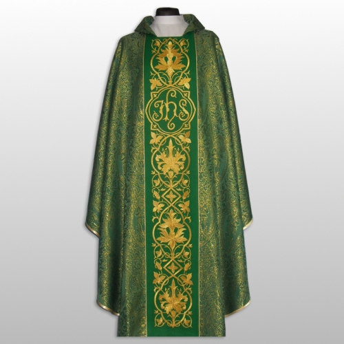 ORNAT. HAFTOWANY ROZETA ZIELONY "ANIOŁY" (35748)