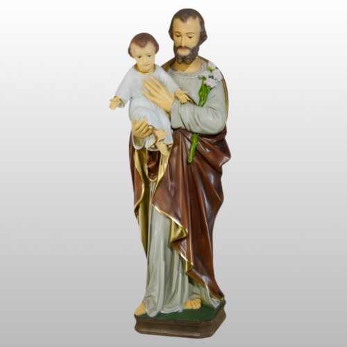 ŚW. JÓZEF OPIEKUN (Z DZIECIĄTKIEM I LILIJKĄ) 102CM KOLOR (735)