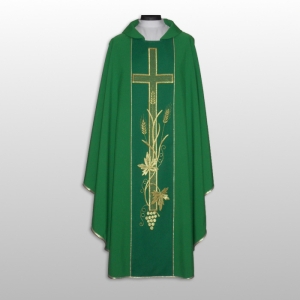 ORNAT HAFTOWANY GŁADKI ZIELONY (42881)