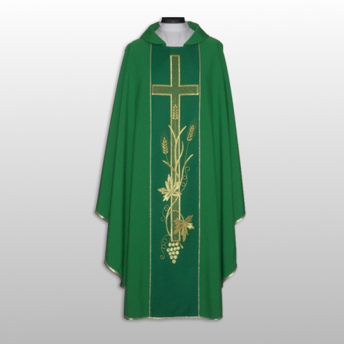 ORNAT HAFTOWANY GŁADKI ZIELONY (42881)