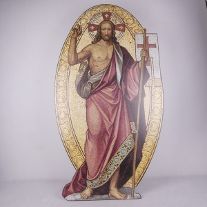 JEZUS ZMARTWYCHWSTAŁY - MOZAIKA - TEKTURA 180cm