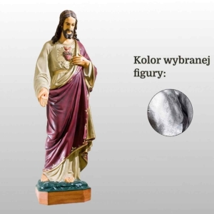 SERCE PANA JEZUSA 120CM SREBRNY (106)