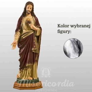 SERCE PANA JEZUSA 110CM SREBRNY (107)