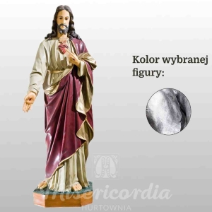 SERCE PANA JEZUSA 100CM SREBRNY (109)
