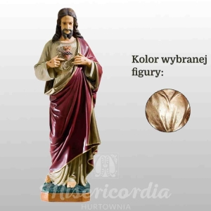 SERCE PANA JEZUSA 98CM  WŁOSKIE ZŁOTO (110)