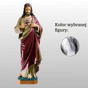 SERCE PANA JEZUSA 98CM SREBRNY (110)