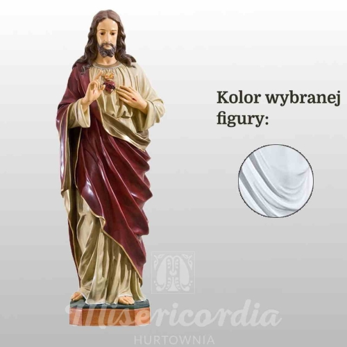 SERCE PANA JEZUSA 85CM BIAŁY (111)