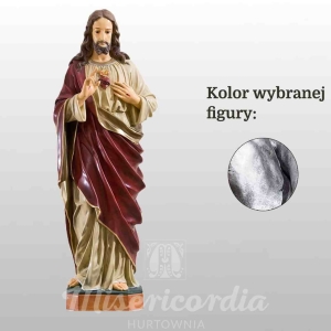 SERCE PANA JEZUSA 85CM SREBRNY (111)