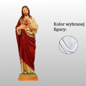 SERCE PANA JEZUSA 80CM BIAŁY (112)