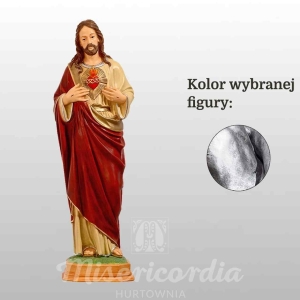SERCE PANA JEZUSA 80CM SREBRNY (112)