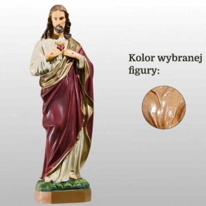 SERCE PANA JEZUSA 55CM DREWNO (115)