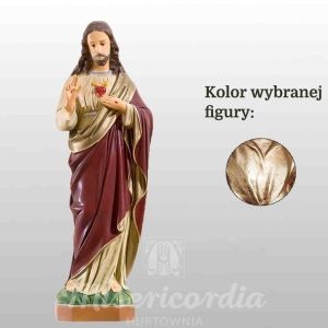 SERCE PANA JEZUSA 52CM WŁOSKIE ZŁOTO (116)