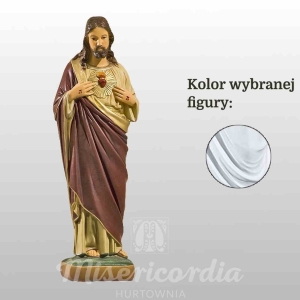 SERCE PANA JEZUSA 40CM BIAŁY (117)
