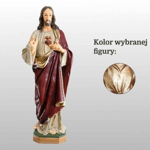SERCE PANA JEZUSA 125CM WŁOSKIE ZŁOTO (124)