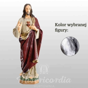 SERCE PANA JEZUSA 125CM SREBRNY (124)