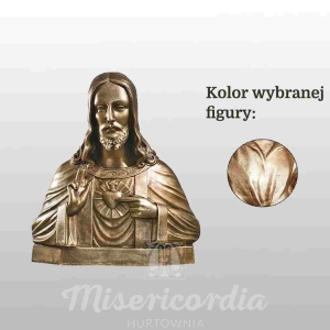 SERCE PANA JEZUSA (POPIERSIE) 35CM WŁOSKIE ZŁOTO (120)